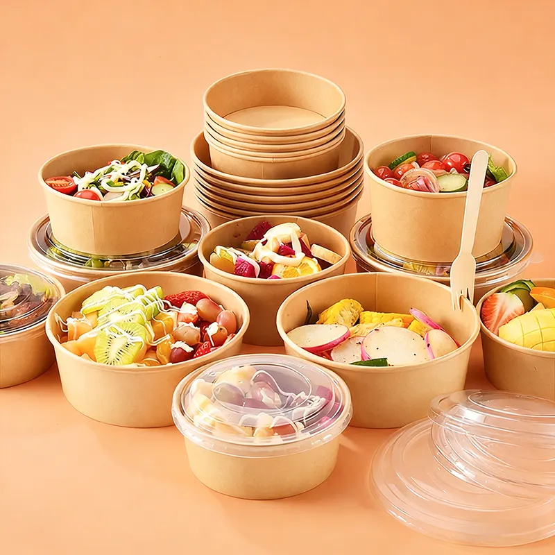 1000 ml kraftpapier saladepapierkom