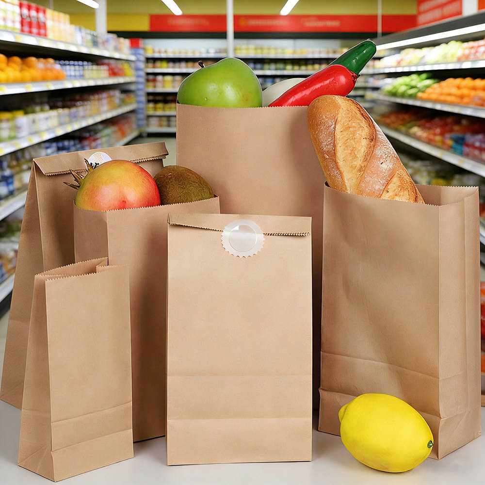 15 * 28 cm supermarkt groente- en fruitpapieren zak