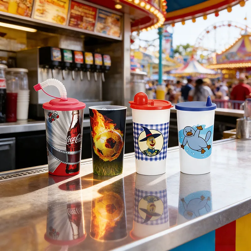 500 ml bedrukte plastic beker