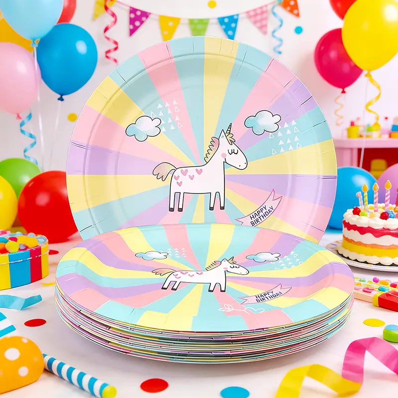 7 inch wegwerp ronde papieren bord