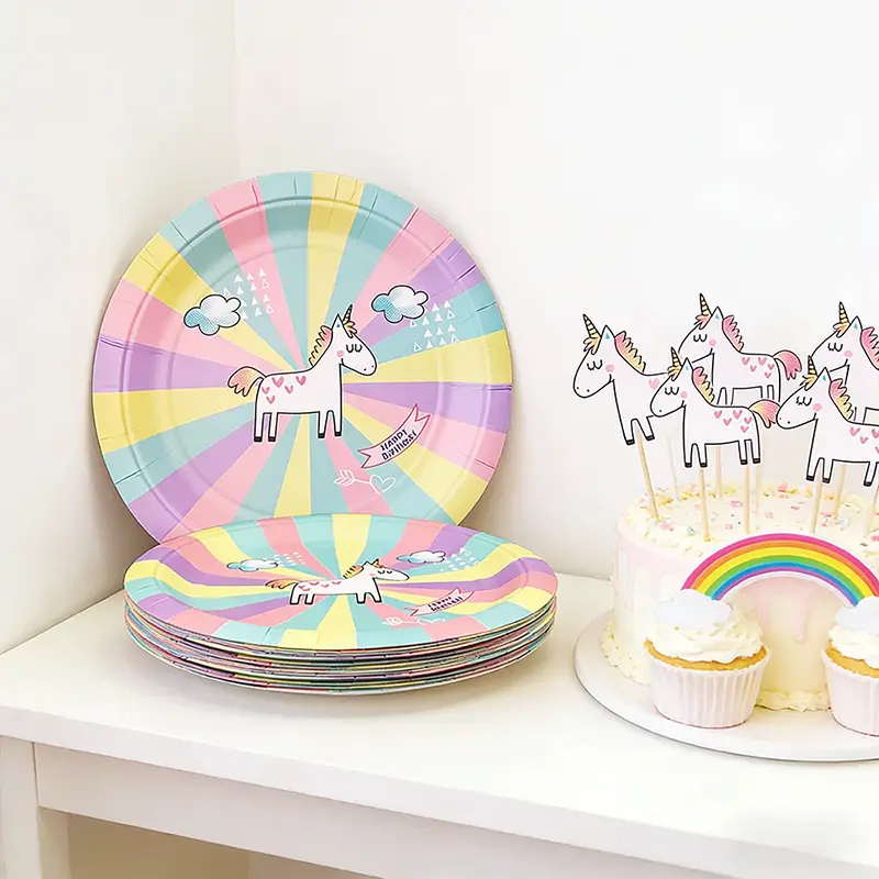 7inch Disposable Round Paper Plate